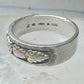 Black Hills Gold ring leaves floral wedding band size 12 sterling men women