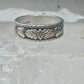 Black Hills Gold ring leaves floral wedding band size 12 sterling men women