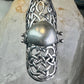 Armor ring size 9 Renaissance Medieval moving full finger band Sterling silver women men&nbsp;