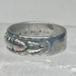 Black Hills Gold ring leaves floral wedding band size 11.5 sterling men worn down AS IS