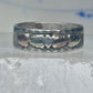 Black Hills Gold ring leaves floral wedding band size 11.5 sterling men worn down AS IS