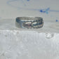Black Hills Gold ring leaves floral wedding band size 11.5 sterling men worn down AS IS