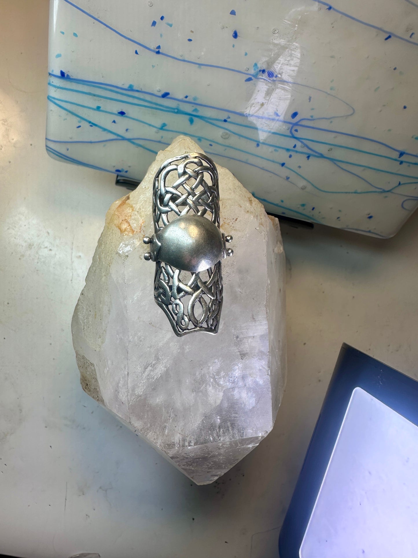 Armor ring size 9 Renaissance Medieval moving full finger band Sterling silver women men&nbsp;