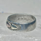 Black Hills Gold ring leaves floral wedding band size 11.5 sterling men worn down AS IS