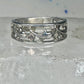 Dolphin Black Hills Gold ring dolphins band size 7.75 sterling silver women