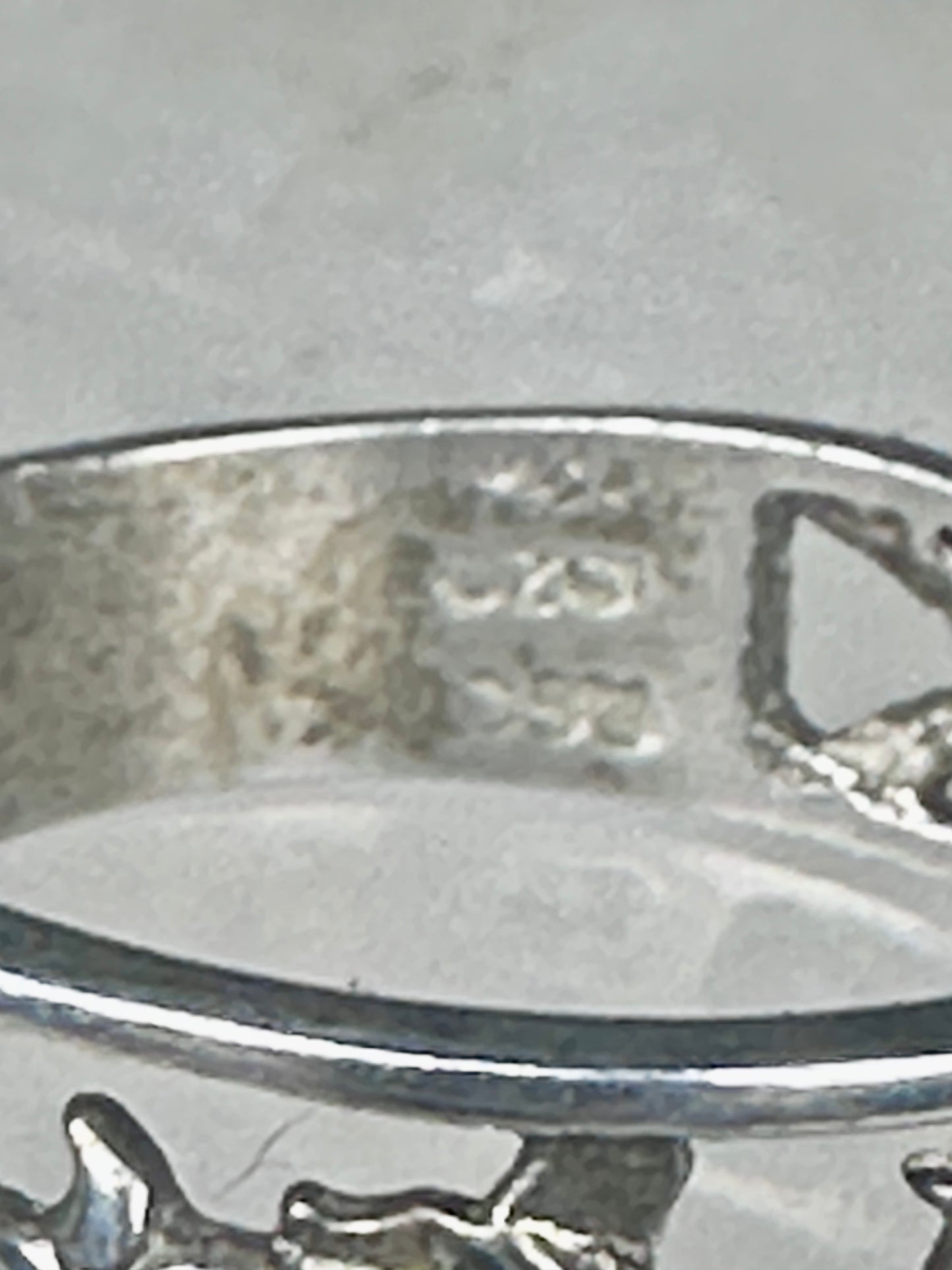 Dolphin Black Hills Gold ring dolphins band size 7.75 sterling silver women