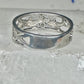 Dolphin Black Hills Gold ring dolphins band size 7.75 sterling silver women