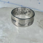Feather ring wedding band size 11 by Carlos Diaz southwest sterling silver men women