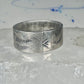 Feather ring wedding band size 11 by Carlos Diaz southwest sterling silver men women