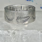 Feather ring wedding band size 11 by Carlos Diaz southwest sterling silver men women