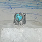 Navajo ring Turquoise cigar band Sharon Francisco size 6.2 sterling silver women