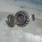 Poison Ring Size 6.7 adj Turquoise BOHO Egyptian images sterling silver