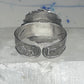 Poison Ring Size 6.7 adj Turquoise BOHO Egyptian images sterling silver