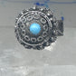 Poison Ring Size 6.7 adj Turquoise BOHO Egyptian images sterling silver