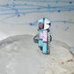 Sun Face Ring Julie O Lahi turquoise mop jet size 7 sterling silver women