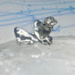 Male Ring figure holding a stone Good Luck size 8.75 sterling silver women