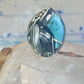 Turquoise ring Navajo size 12.50 feathers claw leaves Sterling silver women men