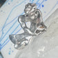 Male Ring figure holding a stone Good Luck size 8.75 sterling silver women