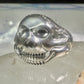 Skull ring size 14 figurative moving jaw sterling silver men