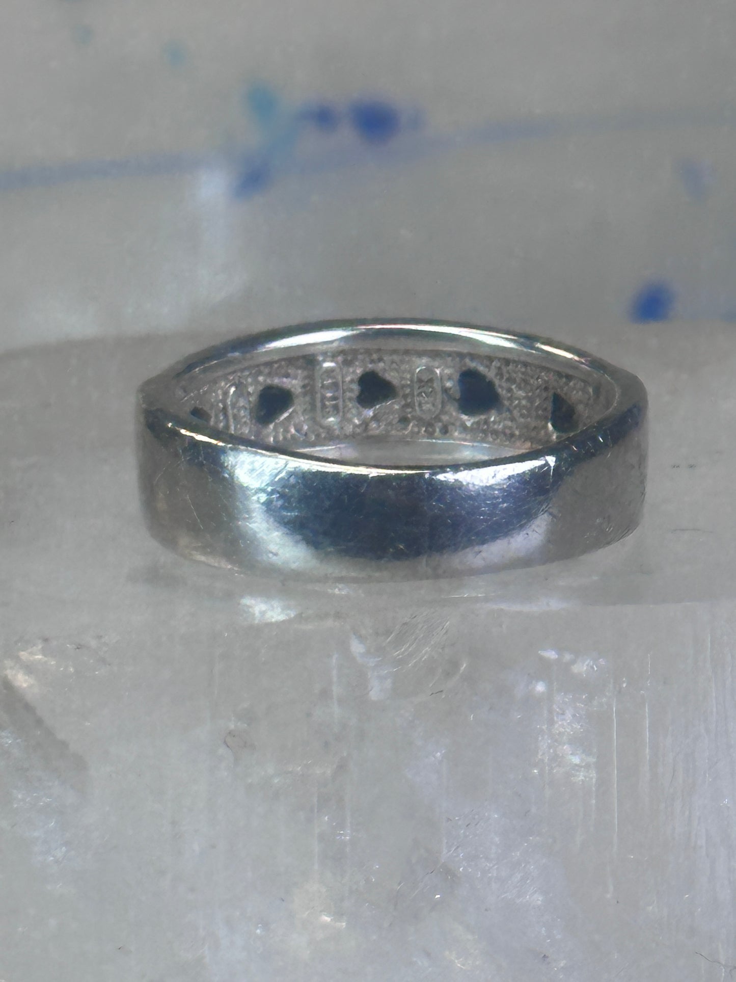 Black Hills Gold ring size 10 leaves floral band Sterling silver women
