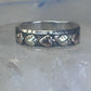 Black Hills Gold ring size 10 leaves floral band Sterling silver women