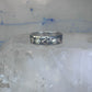 Black Hills Gold ring size 10 leaves floral band Sterling silver women