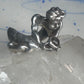 Male Ring figure holding a stone Good Luck size 8.75 sterling silver women