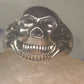 Skull ring size 14 figurative moving jaw sterling silver men