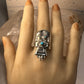 Kachina ring Navajo size 6.25 turquoise sterling silver women