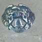 Eagle ring Liberty Bell Independence size 2.5 pinky Sterling silver women AS IS
