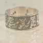 Marching Bears ring Bear band size 7.75 Mexico sterling silver men women