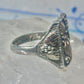 Black Hills Gold ring grape leaves size 9.5 pinky Sterling silver women men