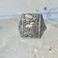Black Hills Gold ring grape leaves size 9.5 pinky Sterling silver women men