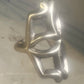Sandcast ring Navajo floral flower geometric band size 7.25 sterling silver women
