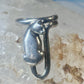 Cat ring hanging kitten size 4.50 pinky Sterling silver women girls