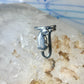 Cat ring hanging kitten size 4.50 pinky Sterling silver women girls