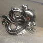 Octopus ring ocean band size 10 sterling silver women men