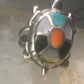 Vintage Turtle ring size 4.25 Navajo  sterling silver  turquoise MOP coral onyx men women