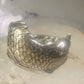Fish spoon ring fishermen band size 7 sterling silver women