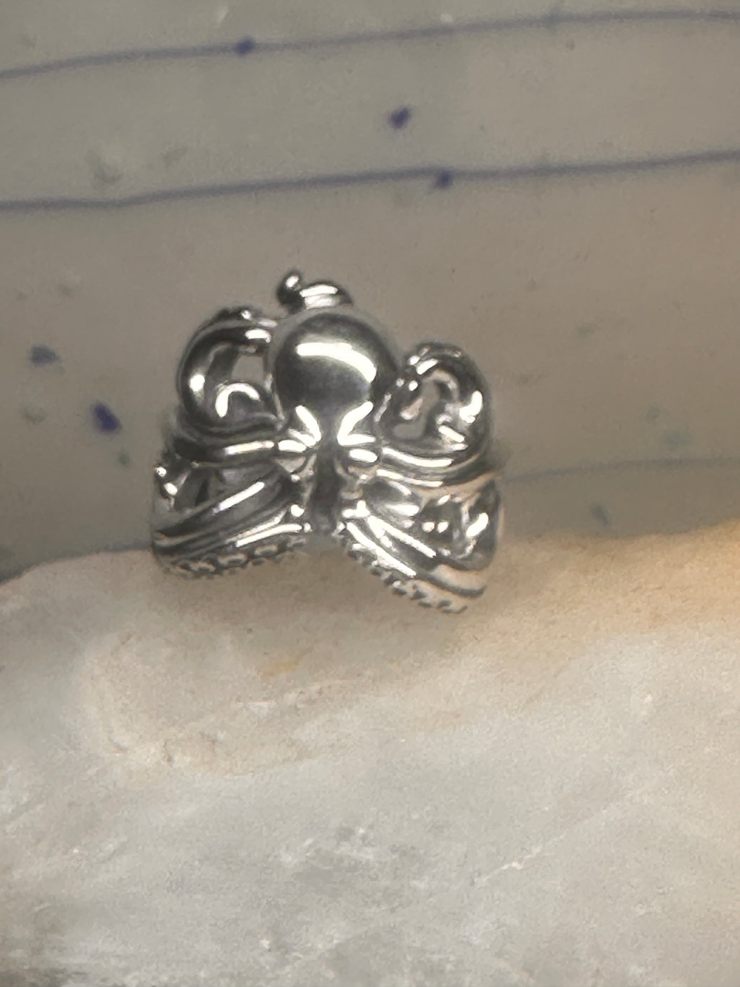 Octopus ring ocean band size 10 sterling silver women men