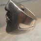 Sonia Bitton ring size 4.75 face cigar band w diamond lips pinky sterling silver women