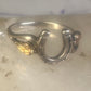 Black Hills Gold ring horseshoe band leaves good luck pinky size 5.5 sterling silver women