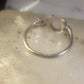Black Hills Gold ring horseshoe band leaves good luck pinky size 5.5 sterling silver women