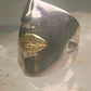 Sonia Bitton ring face band size 7.75 14K Sonata sterling silver women