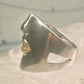 Sonia Bitton ring face band size 7.75 14K Sonata sterling silver women