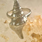 Shell ring sign Washed Ashore band snail size 5.75 sterling silver women