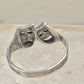 Comic tragic ring comedy tragedy band theater actress size 6.50 sterling silver women