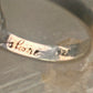 Shell ring sign Washed Ashore band snail size 5.75 sterling silver women
