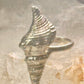 Shell ring sign Washed Ashore band snail size 5.75 sterling silver women