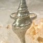 Shell ring sign Washed Ashore band snail size 5.75 sterling silver women